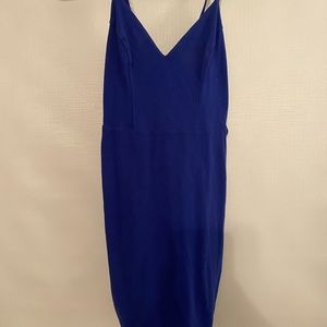 Blue mini dress